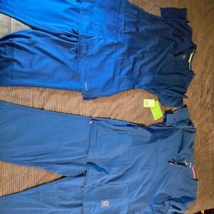 Koi Women's Blue Scrub Set